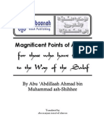 Ahmad bin Muhammad ash-Shihhee - Magnificient Points of Advice for the one who turned to the way of the Salaf.pdf