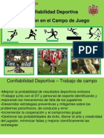 Confiabilidad Deportiva Evaluación en el Campo