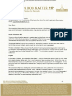 An Inquiry Into The Performance of The Australian Securities and Investments Commission (ASIC) - No 210 - Hon Bob Katter MP