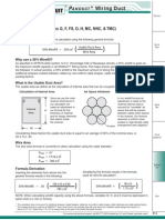 P Wiring Duct: Wirefill Formula (Flush Cover Duct Types G, F, FS, D, H, MC, NNC, & TMC)