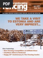 Download Fencing  Landscaping News - April 2009 by FencingNews SN18096666 doc pdf