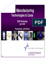 LED Manufacturing LED Manufacturing: Technologies & Costs