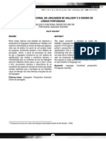 A Perspectiva Funcional Da Linguagem de Halliday e o Ensino de Língua Portuguesa