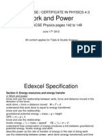 Yr 9 Work Power Energy Revision