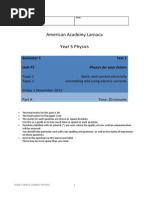 Edecel GCSE Physics P2 Topic 1 and Topic 2 TS test 13_14