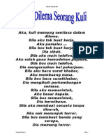 Dilema Seorang Kuli