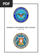 European GMD Mission Test Concept: October 1, 2007