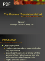 The Grammar-Translation Method