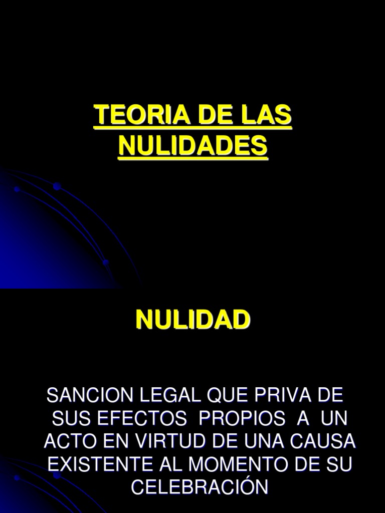 Teoria de las nulidades_teorias