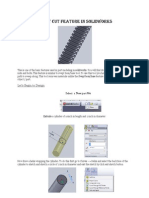 Swept Cut Feature in Solidworks PDF