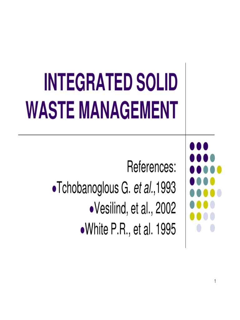 Integrated Solid Waste Management Guide | PDF | Science & Mathematics