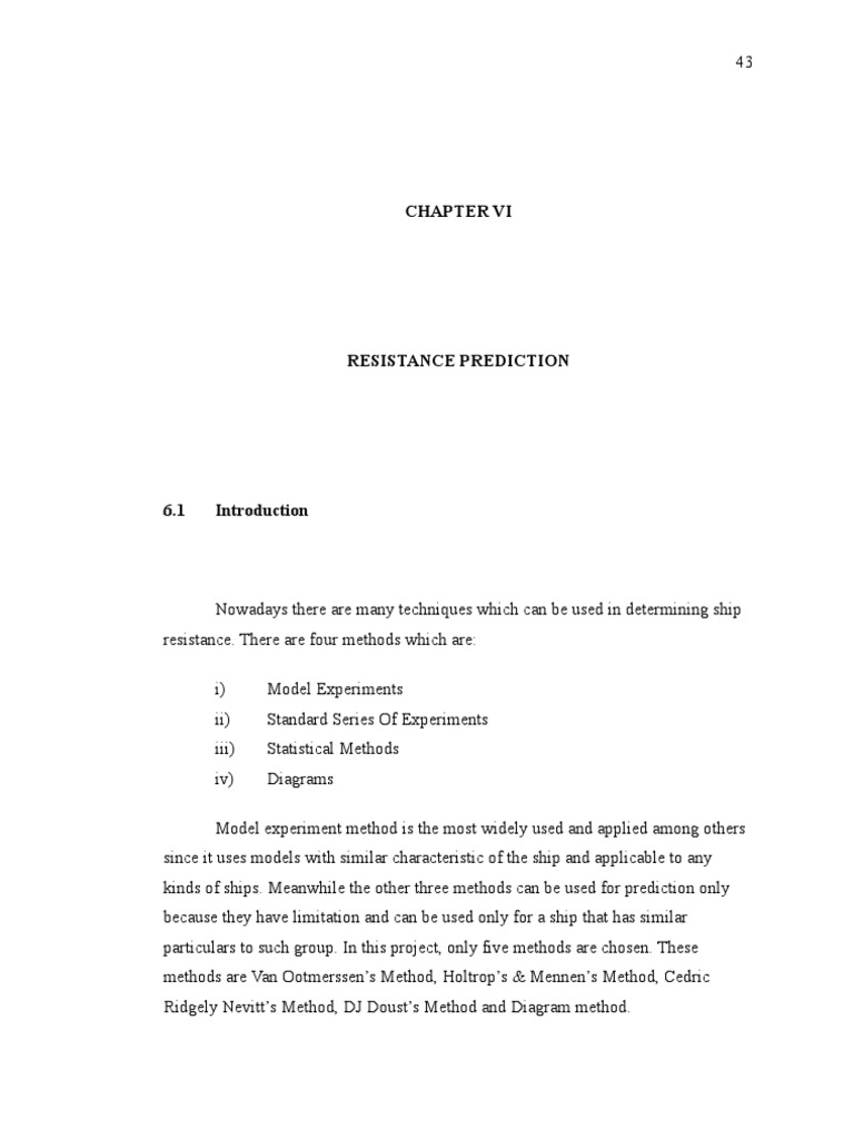 Ship Resistance Prediction Methods | PDF | Ships | Prediction