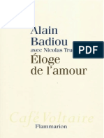 Badiou Alain-Éloge de l'amour