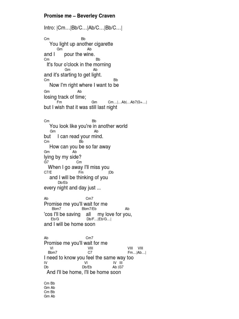 Beverley Craven - Promise Me | PDF