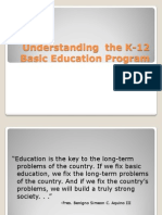 Understanding the K-12 Basic Education Program_updated 042312
