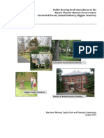 Public Hearing Draft Amendment To The Master Plan For Historic Preservation: Greenwich Forest Animal Industry Higgins Cemetery