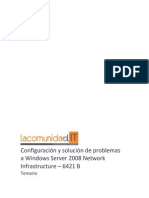 Temario - Fundamentos de Windows Server 2008 - 6421B
