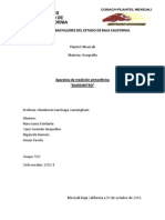 Aparatos de Medicion Atmosferica BAROMETRO