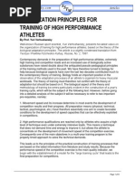 Organization Principles For Training of High Performance Athletes PDF