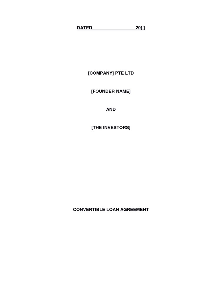 Convertible Loan Agreement Breach Of Contract Security Interest