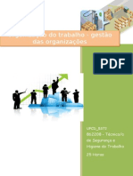 UFCD_5372_Organização do trabalho - gestão das organizações_índice