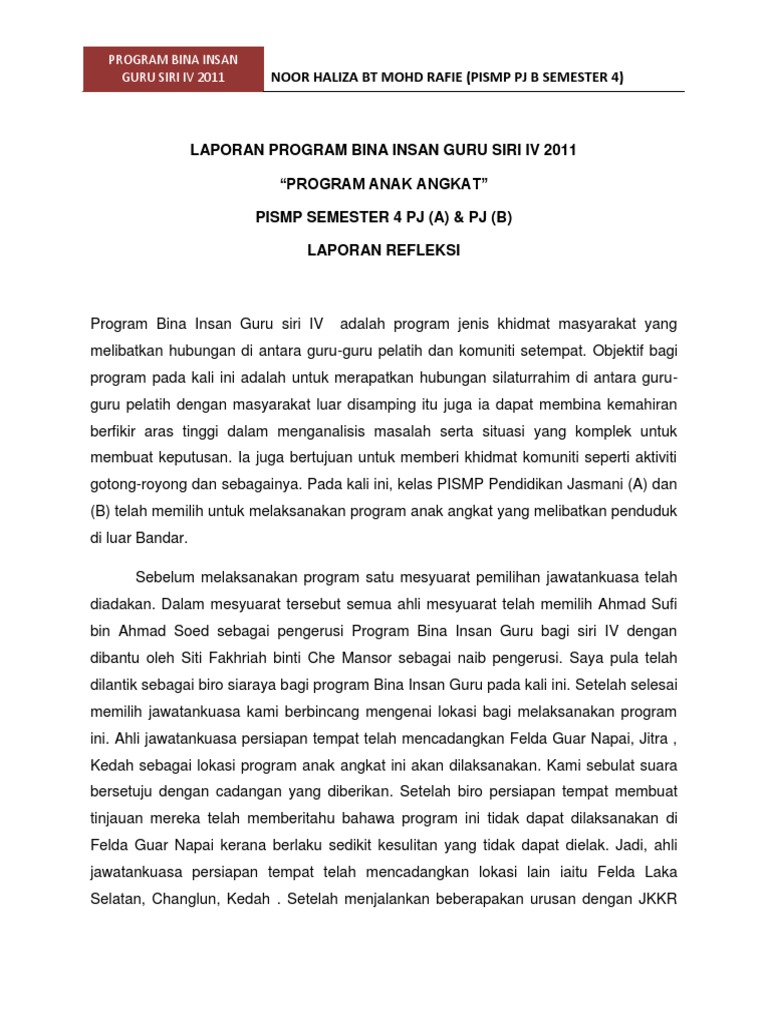 Laporan Refleksi Docx