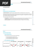 STATISTICS FOR BUSINESS - CHAP07 - Hypothesis Testing PDF