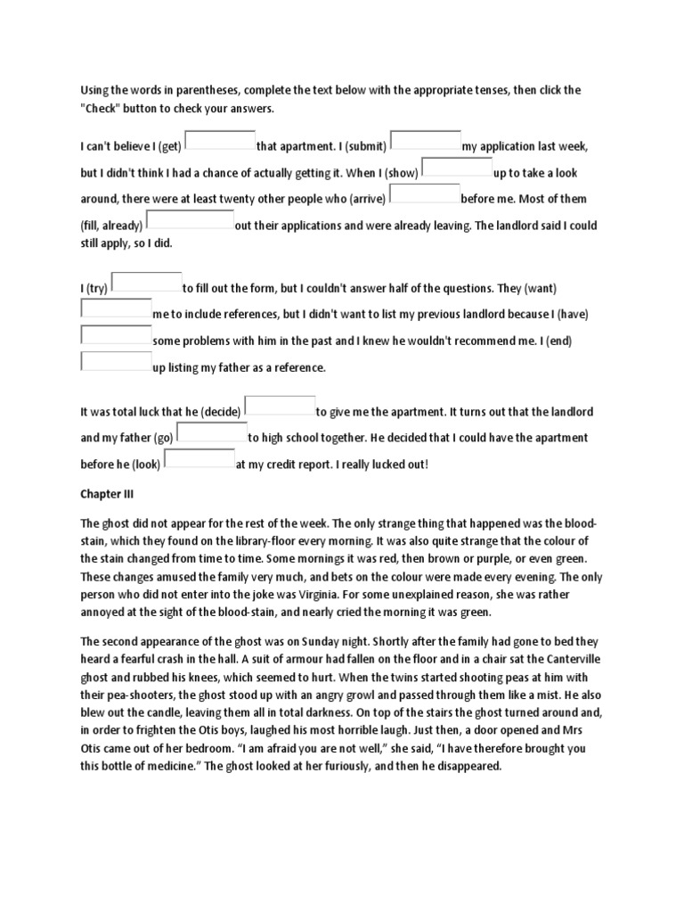 Homework in simple past image