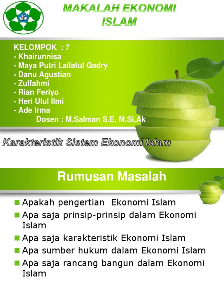 Karakteristik Islam Ppt