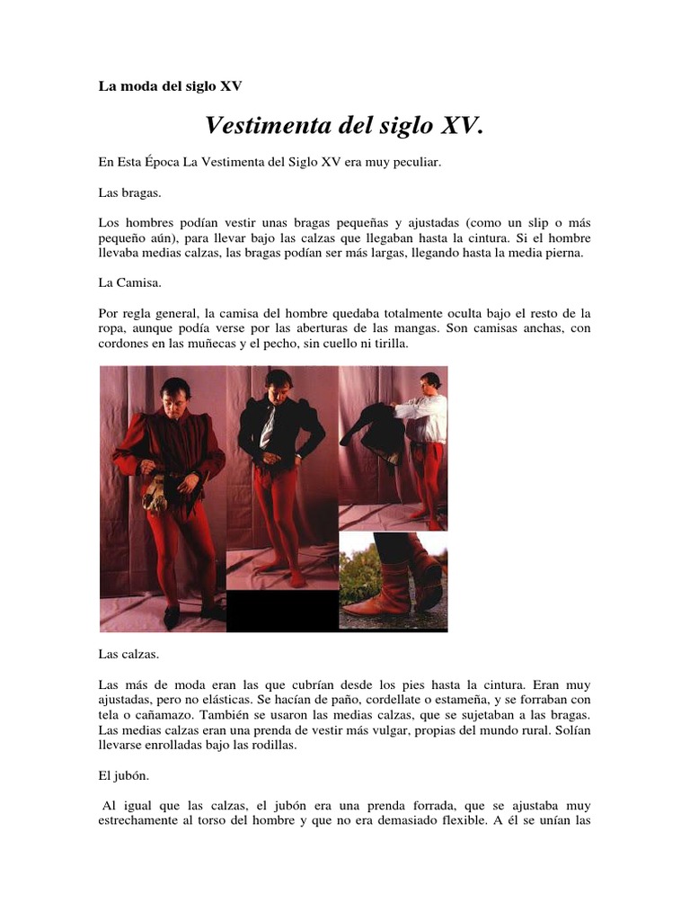 La Del Siglo XV (Revisar) | PDF | Bragas |