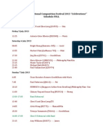 TICF 2013 Schedule Full