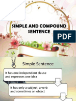 Simple and Compound Sentence