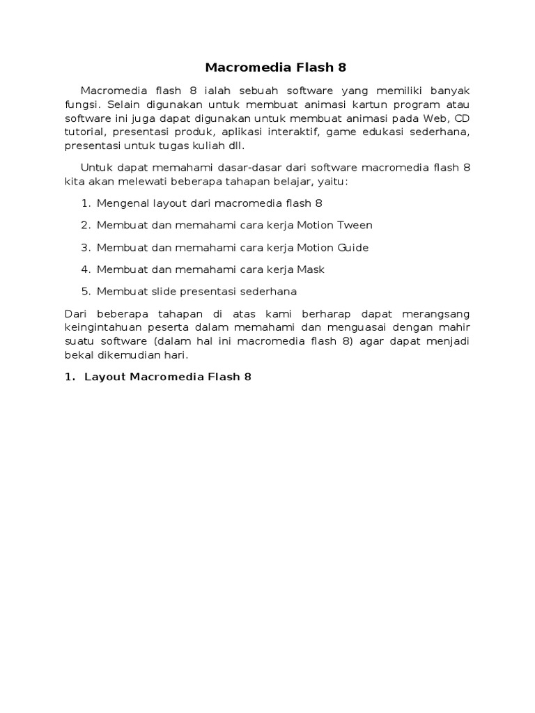 Modul Macromedia Flash 8doc