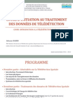 Cours Dinitiation Au Traitement Des Donnees de Teledetection Introduction A La Teledetection Spatiale PDF