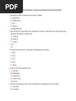 Soal Sistem Periodik Unsur Dan Konfigurasi Elektron