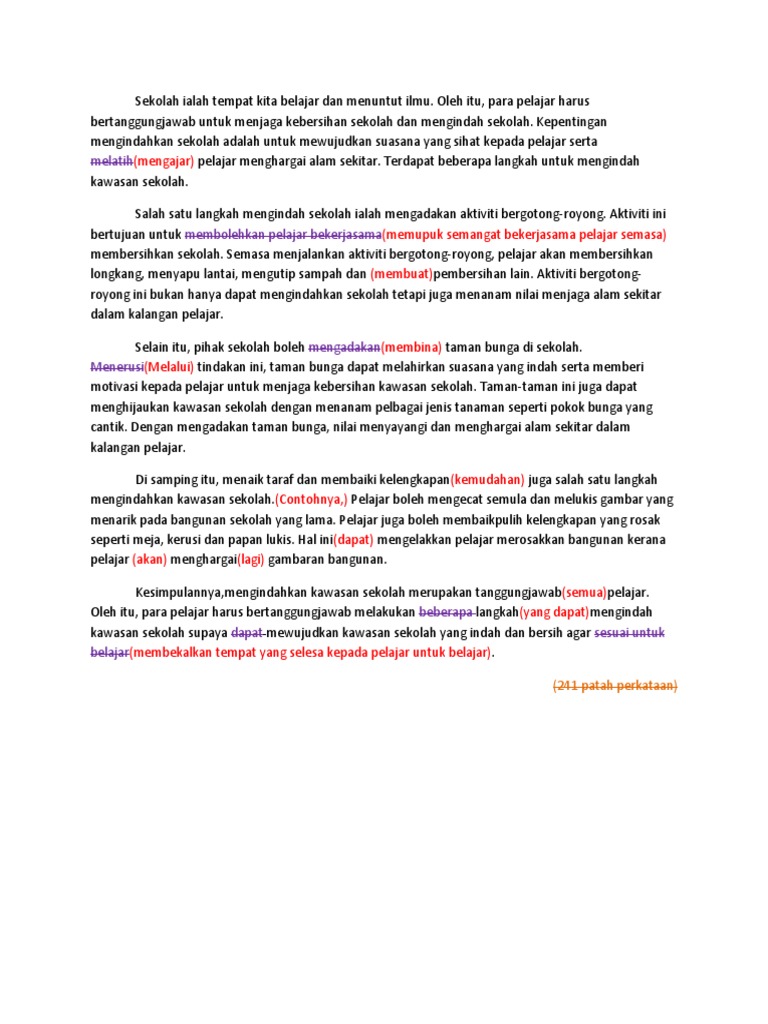 Moral Folio Langkah Langkah Mengindahkan Sekolah Pdf