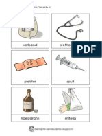 Woordkaarten Thema 'Ziekenhuis' (Dagmar Stam) PDF