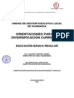 Diversificacion Curricular 2012 PERU