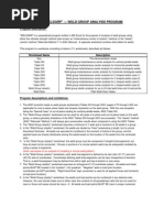 Weldgrp - Weld Group Analysis Program