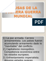 CAUSAS DE LA PRIMERA GUERRA MUNDIAL.ppt