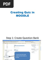 Creating Quiz in MOODLE - Show