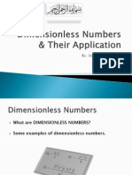 Dimensionless Numbers & Their Application