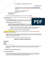 Normas de Auditoría - Resolución Técnica #37 - Informe Del Auditor Independiente
