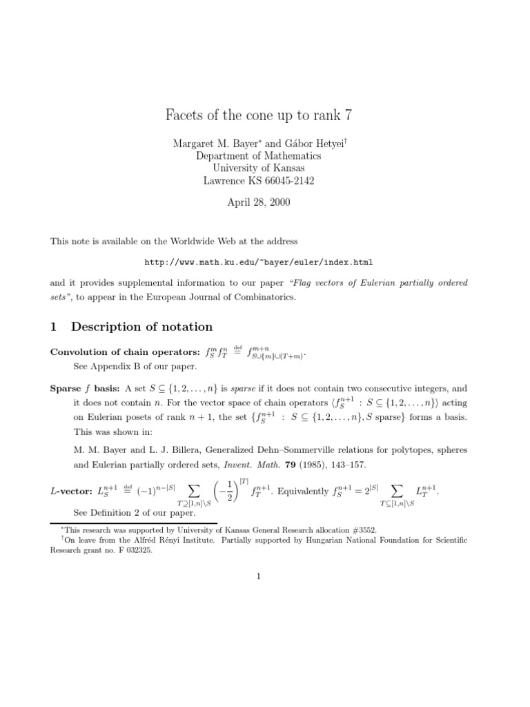 Cone PDF | PDF | Inequality (Mathematics) | Basis (Linear Algebra)