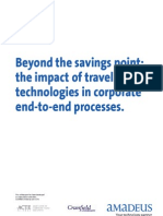 Beyond The Savings Point: The Impact of Travel Technologies in Corporate End-To-End Processes