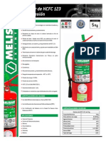 Extintor HCFC 123 (5 Kg)