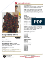 Marigold Star Throw PDF