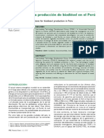 Produccion de Biodiesel en El Peru (Revista)