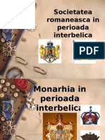 Societatearomaneascainperioadainterbelica - Monarhia. (1) .Pps