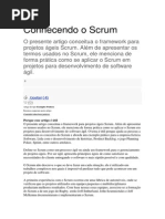 Conhecendo o Scrum